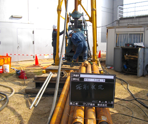 井戸メンテナンス作業の様子